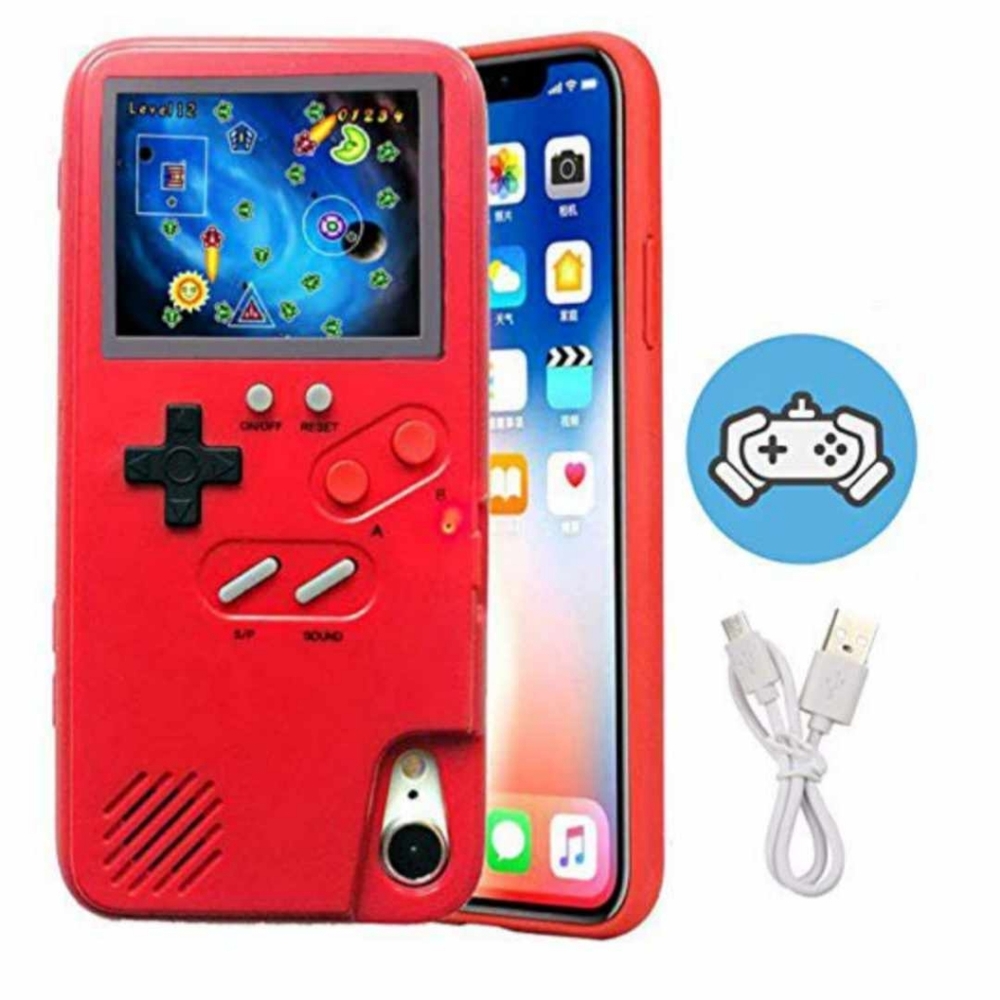 Gameboy Case for iPhone X/XS Max, Red Handheld Video Game Console Case NIB
